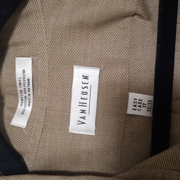 Van Heusen Men's Brown Casual Button-Down Shirt - Picture 2 of 5